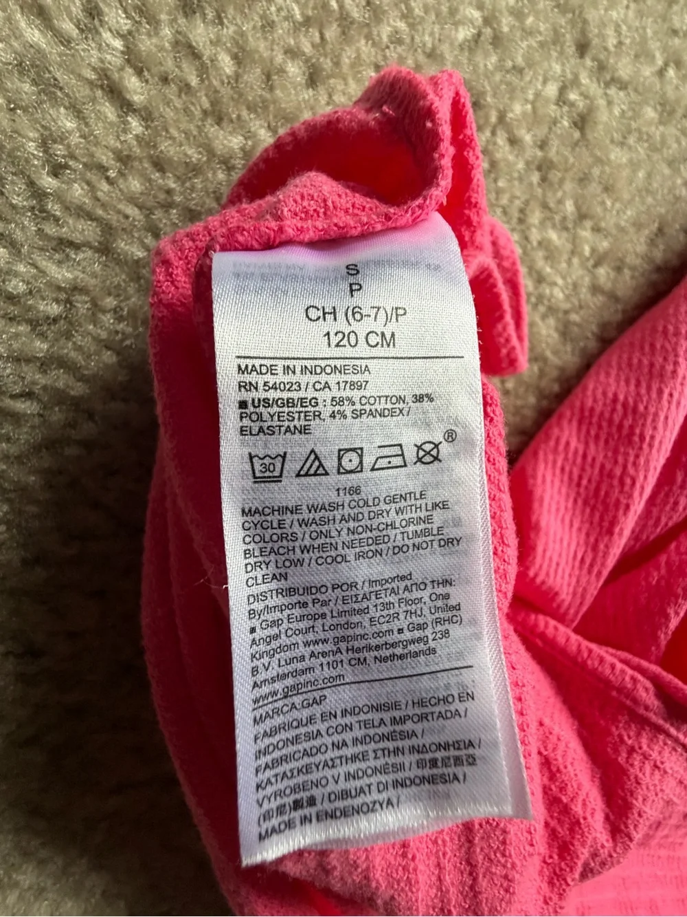 GAP Pink Ruffle-Strap Tiered Cotton Dress